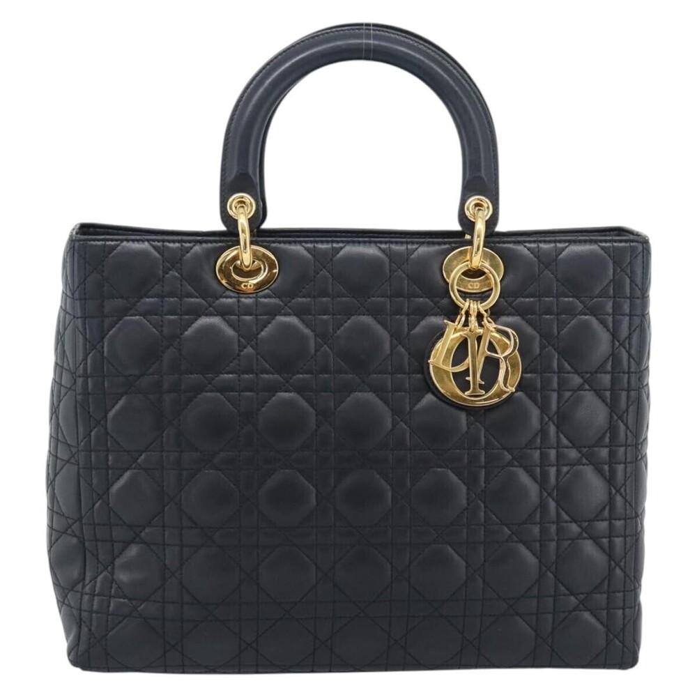 Christian Dior Lady Dior Cannage Quilt Lambskin Medium